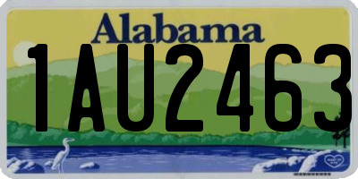 AL license plate 1AU2463