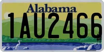 AL license plate 1AU2466