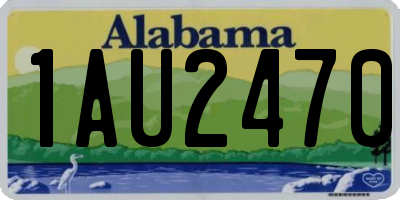 AL license plate 1AU2470