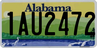AL license plate 1AU2472