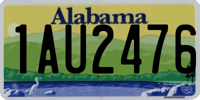 AL license plate 1AU2476