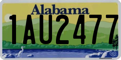 AL license plate 1AU2477