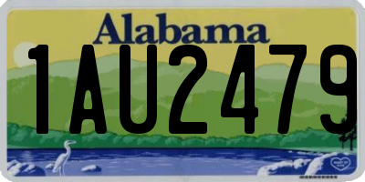 AL license plate 1AU2479