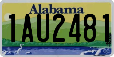 AL license plate 1AU2481