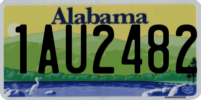 AL license plate 1AU2482