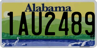 AL license plate 1AU2489