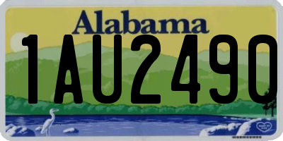AL license plate 1AU2490