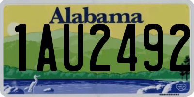AL license plate 1AU2492