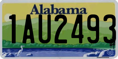 AL license plate 1AU2493