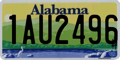 AL license plate 1AU2496