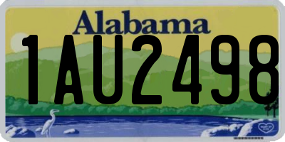 AL license plate 1AU2498