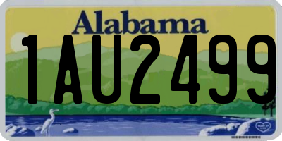 AL license plate 1AU2499