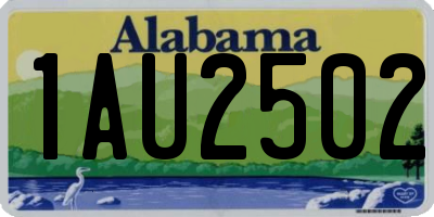 AL license plate 1AU2502