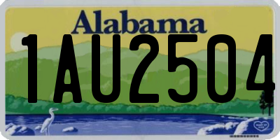 AL license plate 1AU2504