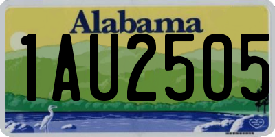 AL license plate 1AU2505