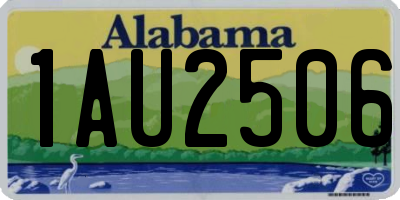 AL license plate 1AU2506