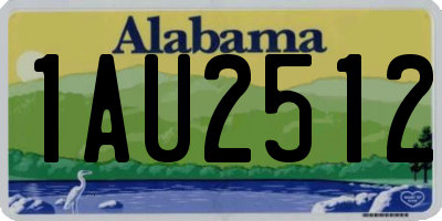 AL license plate 1AU2512