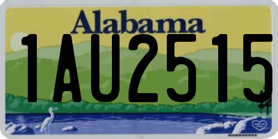 AL license plate 1AU2515