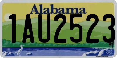 AL license plate 1AU2523