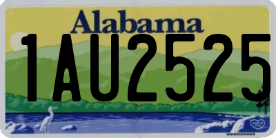 AL license plate 1AU2525