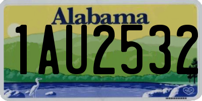 AL license plate 1AU2532