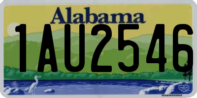 AL license plate 1AU2546