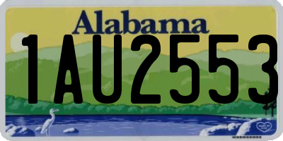 AL license plate 1AU2553