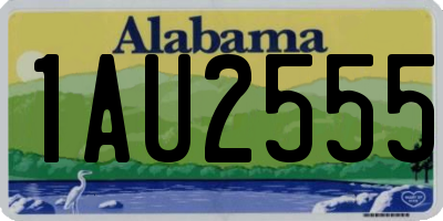 AL license plate 1AU2555