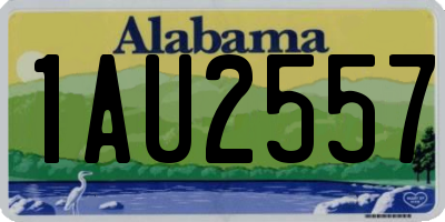 AL license plate 1AU2557