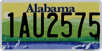 AL license plate 1AU2575