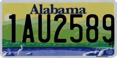 AL license plate 1AU2589