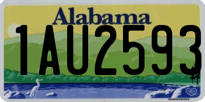 AL license plate 1AU2593