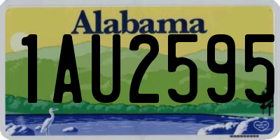 AL license plate 1AU2595