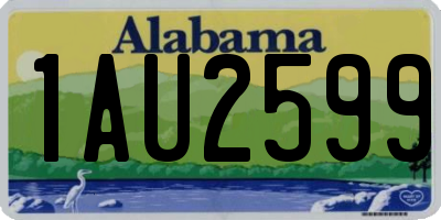 AL license plate 1AU2599