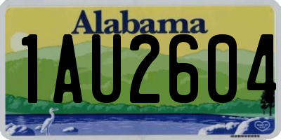 AL license plate 1AU2604