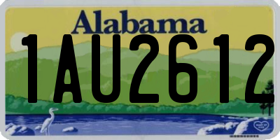 AL license plate 1AU2612