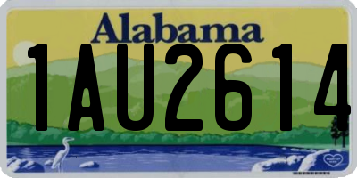 AL license plate 1AU2614
