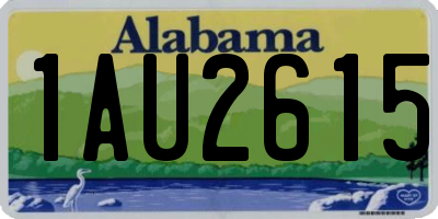 AL license plate 1AU2615