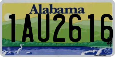 AL license plate 1AU2616