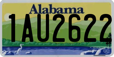 AL license plate 1AU2622