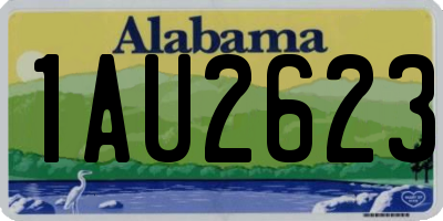 AL license plate 1AU2623