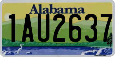 AL license plate 1AU2637