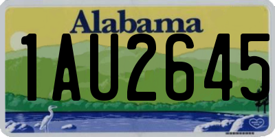 AL license plate 1AU2645