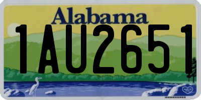 AL license plate 1AU2651