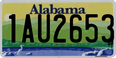 AL license plate 1AU2653