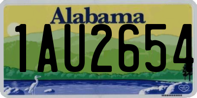 AL license plate 1AU2654