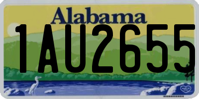 AL license plate 1AU2655