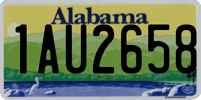 AL license plate 1AU2658