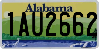 AL license plate 1AU2662