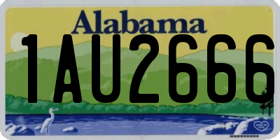 AL license plate 1AU2666